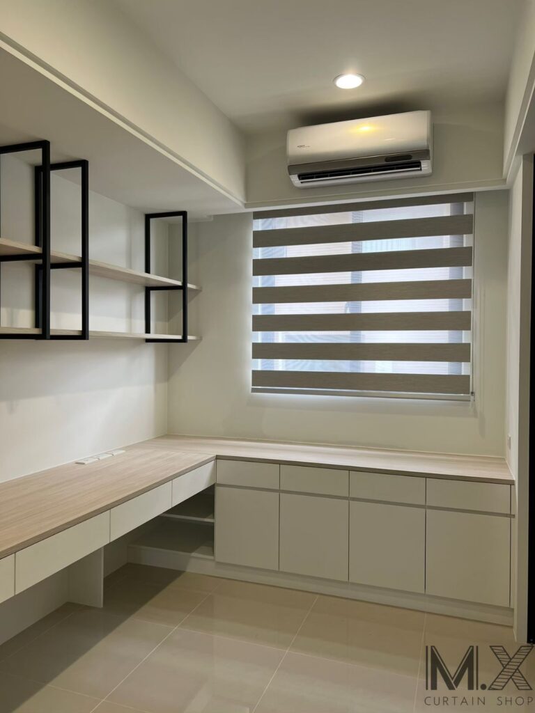 窗簾設計 窗簾搭配 裝潢設計 裝潢搭配客廳裝潢 蛇形簾  書房裝潢 客廳窗簾 調光簾  遮光布簾  新竹窗簾 頭份莊連 台中窗簾