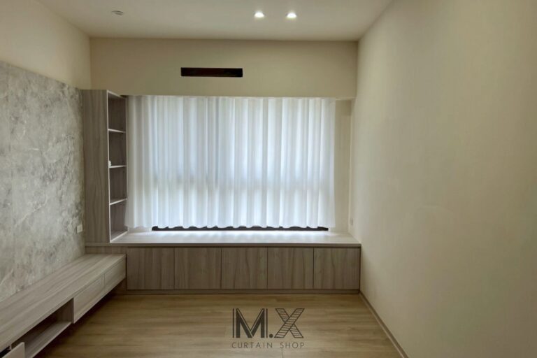 【上禾旺】頭份住宅窗簾設計案例｜三房一廳窗簾設計｜簡約木質風格搭配高品質窗簾，打造隱私舒適的居家空間，呈現柔和光線與自然美感