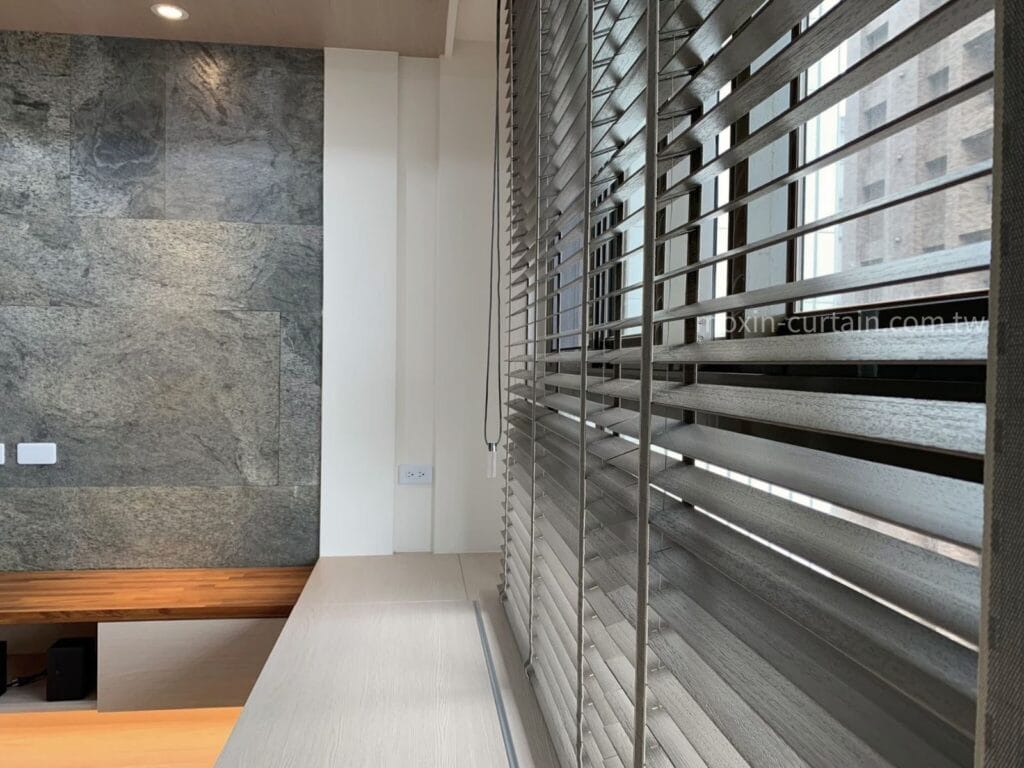 沐馨窗簾 實木百葉簾近拍