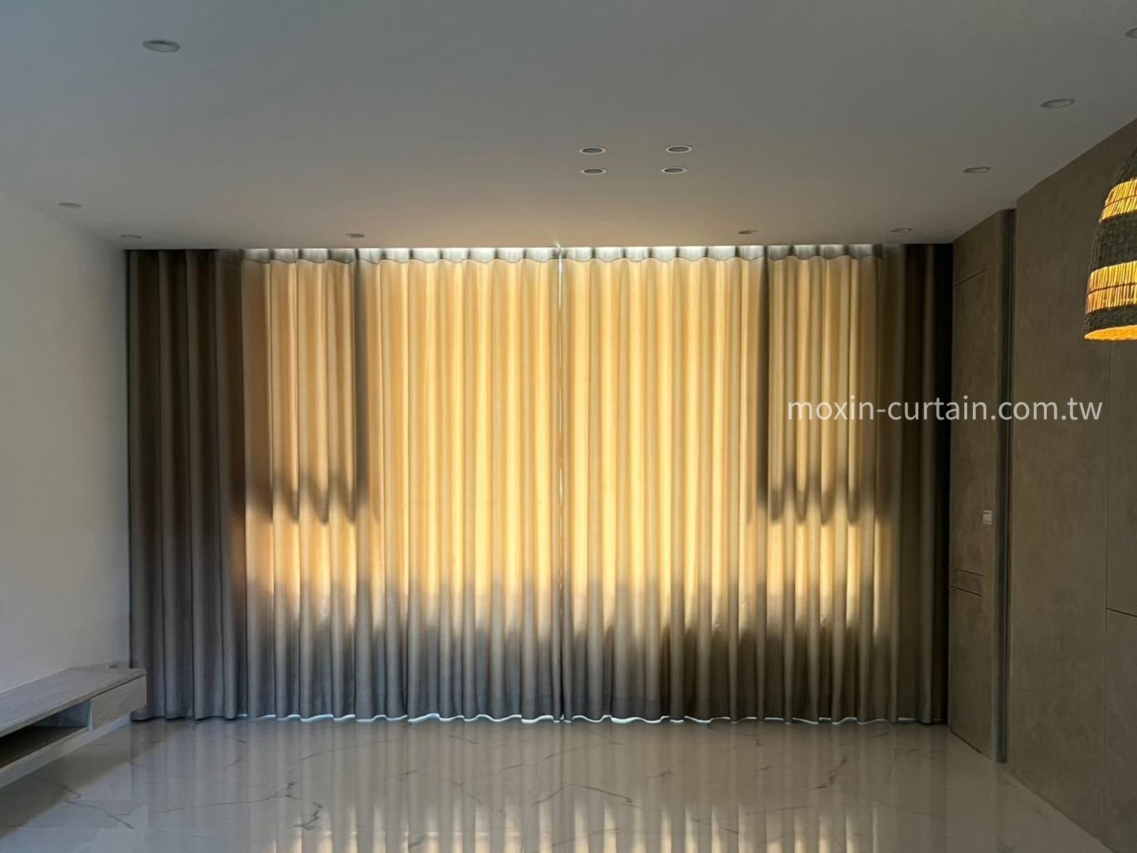 沐馨窗簾 布簾遮光40-60%參考效果