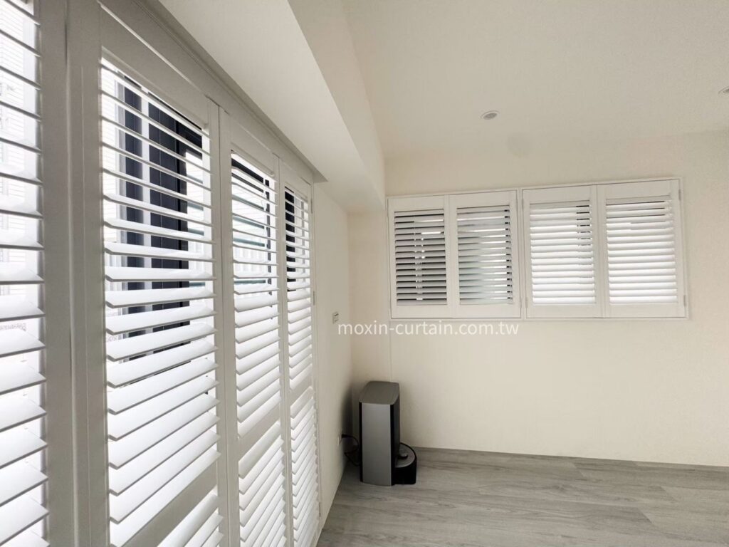 沐馨窗簾 木百葉窗效果