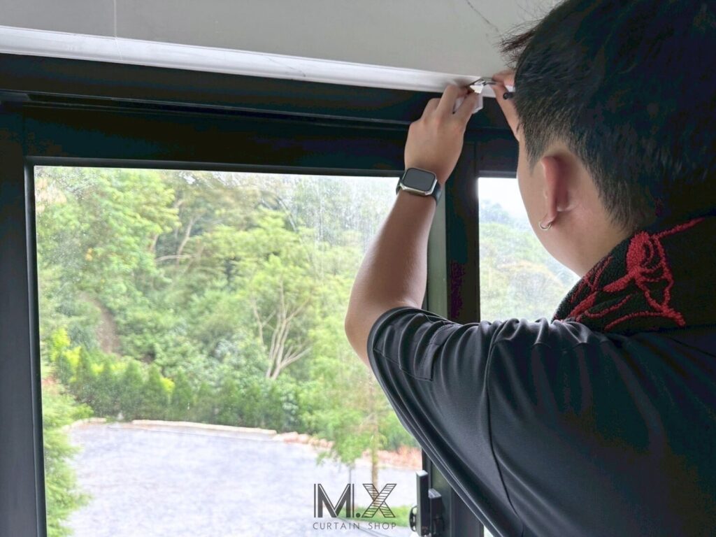 LOGO案例照 (27) - 沐馨窗簾 沐馨窗簾 窗簾安裝安裝前測量 架子 距離