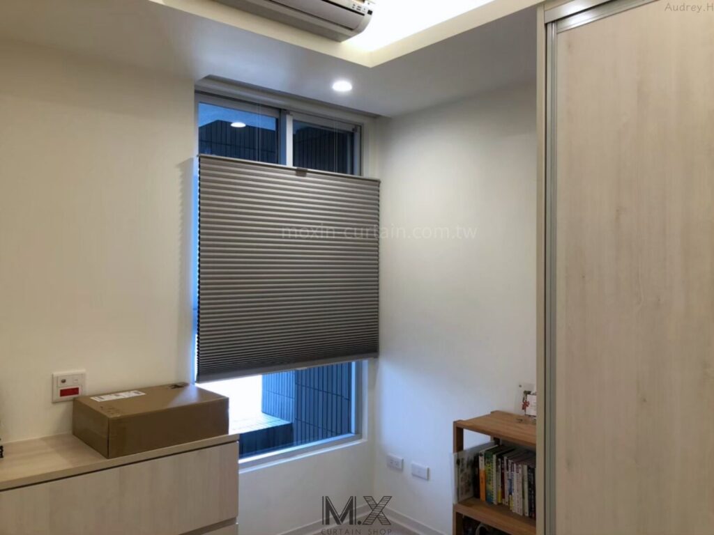 沐馨窗簾 臥室空間  手推風琴簾 無拉繩