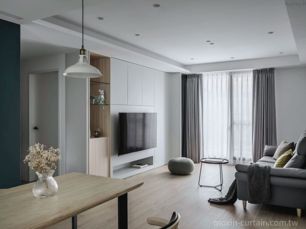 沐馨窗簾 客廳空間窗簾設計 