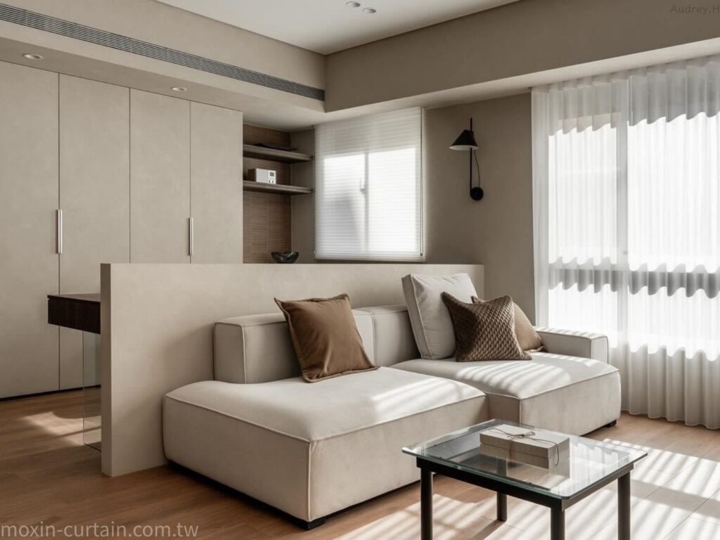 LOGO案例照 (10) - 沐馨窗簾 沐馨窗簾 客廳紗簾設計