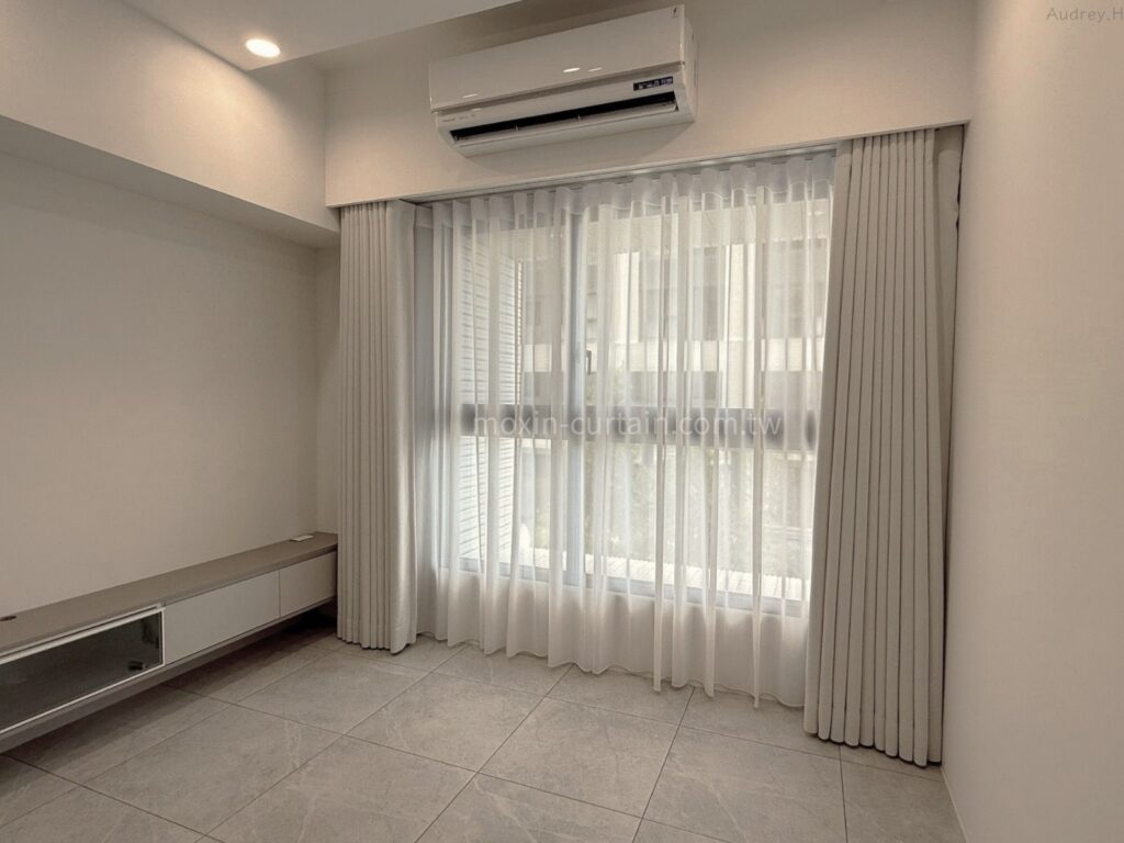 LOGO案例(1600*1200) - LOGO案例照 - 沐馨窗簾 沐馨窗簾 客廳空間紗簾+布簾 窗簾設計