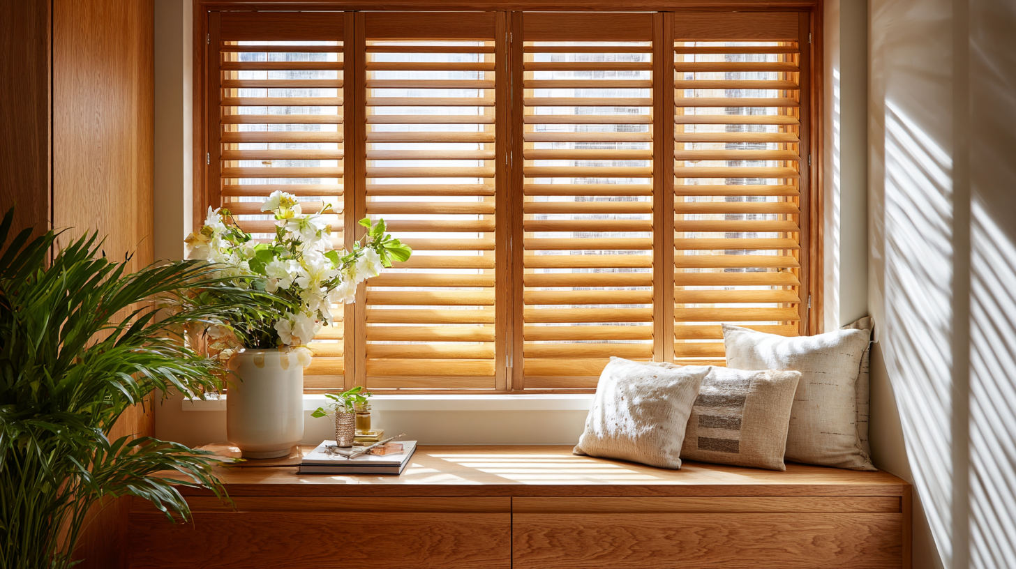 u7596628797_medium-wide_shot_of_wood-grain_plantation_shutter_f37e1455-9876-4ed2-8f7a-a4b4af984e0a_0_ypqtur - 沐馨窗簾 百葉窗-實木百葉窗-椴木百葉窗