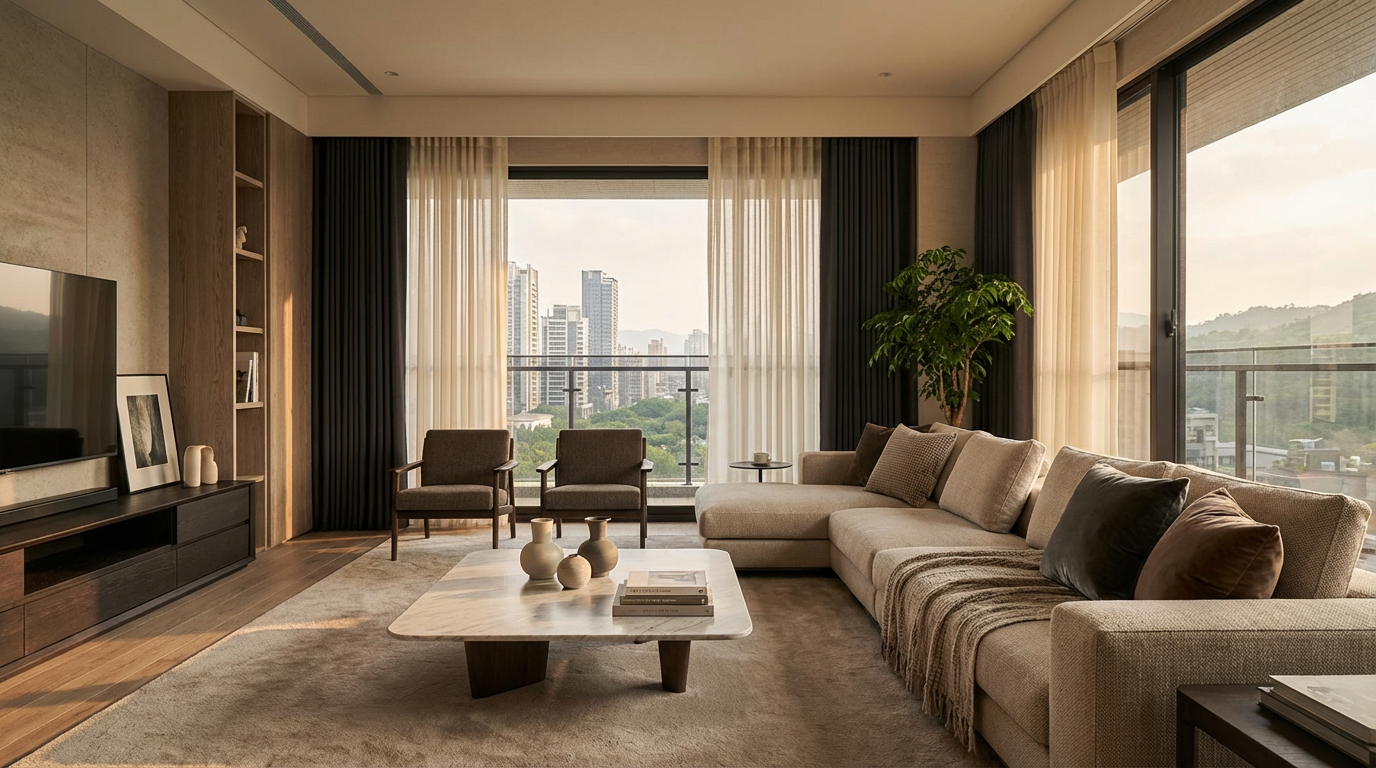 客廳窗簾如何選?從光影到質感,打造家的第一印象 客廳窗簾如何選?從光影到質感,打造家的第一印象