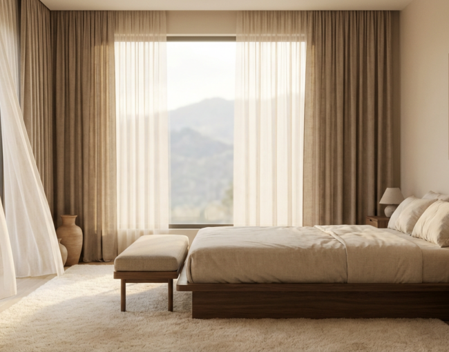 臥室窗簾如何選？遮光、隔音與美學的完美平衡