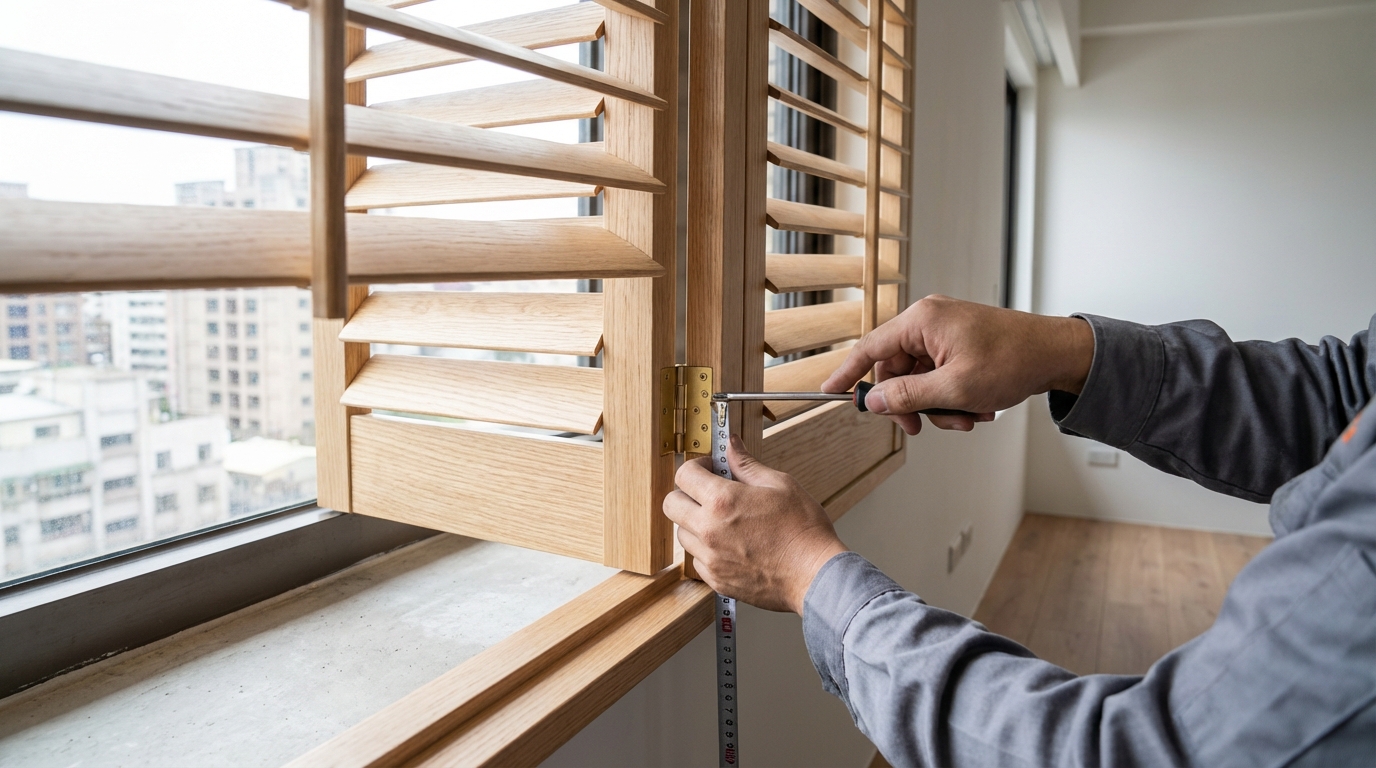 百葉窗安裝的專業細節：從窗框評估到安裝後調整