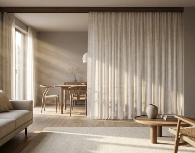 當空間需要彈性呼吸,從隔間簾的材質選擇談起